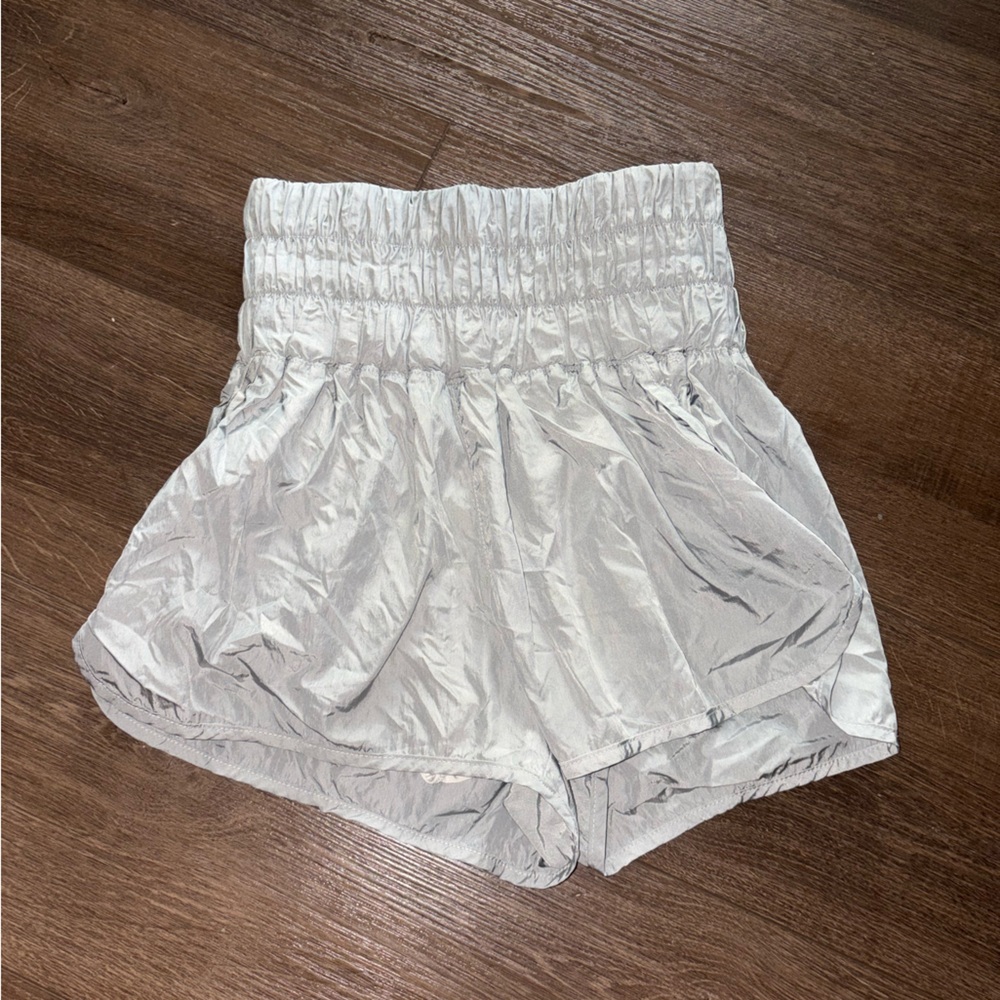 FP Movement by Free People High-Waist White Athletic Shorts